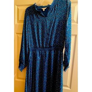 Village Western Blue Flower Dress.